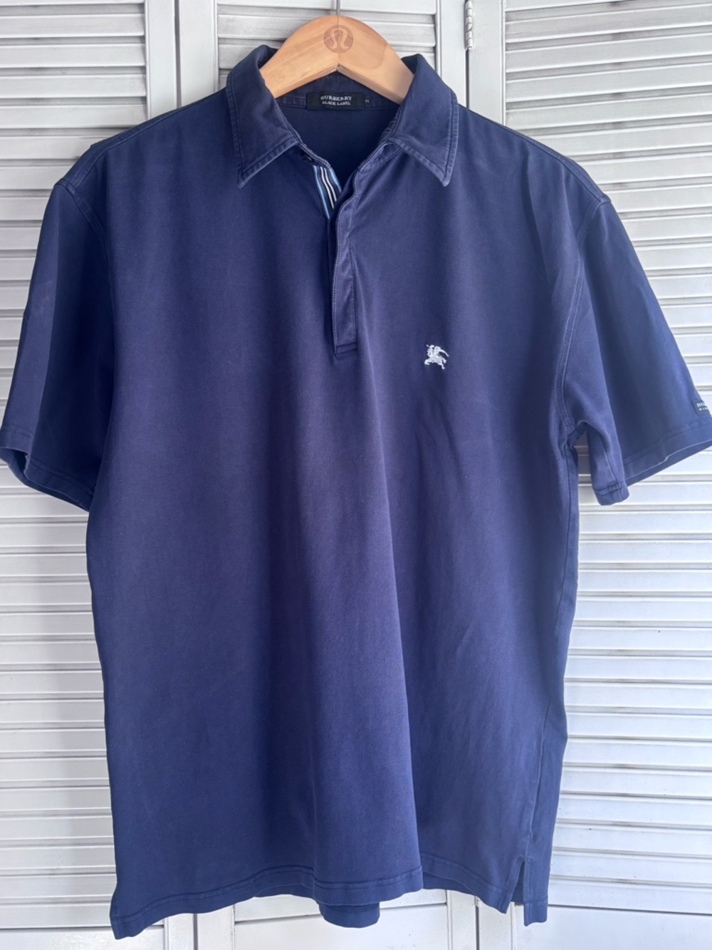 Burberry Black Label Navy Polo size 3/Large